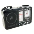 Радиоприемник с MP3 плеером +часы Waxiba XB-401C (черный)