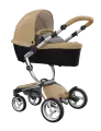 Коляска 2в1 Mima Xari Latte/Autumn strip на шасси серебро