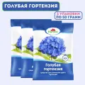 Средство для изменения цвета гортензий Florizel 3 шт по 50 г. Минеральное удобрение для окрашивания бутонов из бледно-розового на интенсивно-голубой или синий и поддержания яркости оттенка
