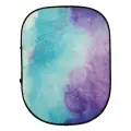 Фон 2в1 складной на каркасе 150х200 см художественный тай-дай Selens 840322 oval printing background board