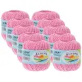 Пряжа Alpina Lena, 100 % хлопок, 50 г, №25 розовый