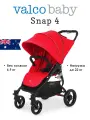 Коляска прогулочная всесезонная Valco Baby Snap 4, цвет: Fire Red
