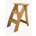 Стремянка ФанераФан 3 ступени, складная, березовая фанера, цвет махагон