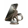 EnergEA беспроводная зарядная станция Bazic GoMag GYRE 3-in1 magnetic foldable 360 rotating 15W Gold