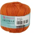 Пряжа Ажурная (Пехорка), Рыжик - 194, 100% мерсеризованный хлопок, 10 мотков, 50 г, 280 м.