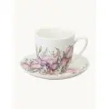 Чайная пара Lefard Irises, 370 мл, на 1 персону, 2 предмета, фарфоровая