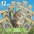 Влажный корм для стерилизованных кошек Зоогурман Big Cat, с курицей, с индейкой (кусочки в желе) 350 г х 12 шт.