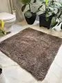 Коврик Natali's Carpets на пол для ванной и туалета коричневый 60х110 см