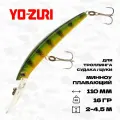 Воблер для троллинга Yo-Zuri Crystal Minnow Deep Diver Walleye 110F, 110 мм, 16 гр, 2-4,5 м, #MPC