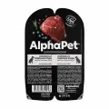 Корм влажный AlphaPet Superpremium кусочки оленина и северные ягоды в соусе для взрослых собак (15шт x 100 г)
