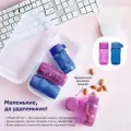 Набор Эко-бутылочек Tupperware 90мл (4шт) сиреневая и синяя.