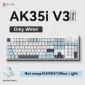 AJAZZ AK35I V3 MAX игровая беспроводная клавиатура Sea salt Wired