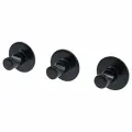 Крючок SKOGHALL IKEA 3 шт, самоклеющийся, черный