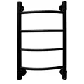 Полотенцесушитель электрический Energy H2 650x400 черный матовый, тип лесенка, скрытое/наружное подключение