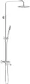 Душевая стойка Damixa Scandinavian Pure 936810000 с тропическим душем, со смесителем, с изливом, латунная, хром, с лейкой