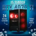 AIR Черный Intel Core i5 11400f, RTX 4070 Ti 12GB, DDR4 16GB, SSD 2000GB Игровой компьютер