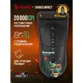 Мышь A4Tech Bloody R72 Ultra Duo черный/рисунок оптическая (20000dpi) беспров. USB (7but)