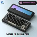 Игровая клавиатура WOB Rainy 75, (HMX Violet), Английская раскладка, серебристо-белая