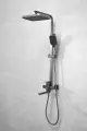 Душевой комплект с тропическим душем и смесителем, серый нержавеющая сталь Belz B24817-3