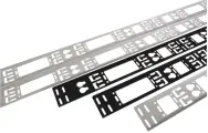 Кабельный органайзер Вертикальный ЦМО ВКО-М-42.150-9005 односторонний окна 42U глуб:12мм