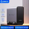 Сетевой облачный сервер ORICO NAS Семейная система хранения данных 2,5/3,5 дюйма SATA SSD HDD Корпус DAS Чехол для жесткого диска APP Smart Backup, Diskless AU Plug