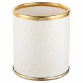 Стакан настольный Geralis M-NCWG-M Ромб бежевый, кант золото