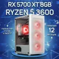 Белый Комповой AMD Ryzen 5 3600, RX 5700 XT 8GB, DDR4 16GB, SSD 1000GB