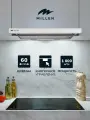 Кухонная вытяжка встраиваемая, MILLEN MBKHSG 601 WH, белый, телескопическая, 2 режима, планка стекло, Свободный выход 1000 м3/ч