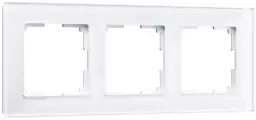 Рамка Werkel W0031101/ Рамка на 3 поста Favorit (белый, стекло) Favorit белый