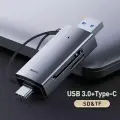 Картридер Baseus Lite Series USB-A, Type-C to SD/TF, темно-серый