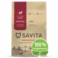 SAVITA сухой корм Беззерновой корм для собак малых пород с телятиной GRAIN FREE ADULT MINI Veal 10.000 кг 62400 (1 шт)