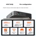 Lenovo T8S Mini Home Projector High Definition Mini Portable Outdoor Mobile Phone Projector (Built-in Battery, Compact and Portable, Wireless Screen Mirroring, 2+32GB Large Memory)