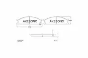 Колодки тормозные дисковые передние NISSAN TERRANO I (WD21) AKEBONO