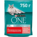 Корм для стерилизованных кошек и кастрированных котов Purina ONE с высоким содержанием лосося и пшеницей 2 шт. x 750 г