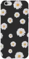 Силиконовый чехол на Apple iPhone 6s / 6 / Эпл Айфон 6 / 6с с рисунком Camomiles Soft Touch черный