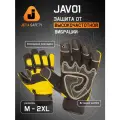 Антивибрационные защитные перчатки JAV01 Vibro Pro, с материалом EVA, прошитые кевларовой нитью, размер M - 1 пара
