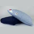 Подушка пуховая 50х70, Нежная, Легкие сны, серый гусиный пух 80%, 20% перо, тик, 100% хлопок