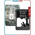 Электронная книга Amazon Kindle 11, 6 дюймов, 2024, 16 Гб, без рекламы, черная, с обложкой ReaderONE Paris