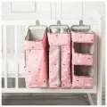 Органайзер на кроватку, крепления на липучках, 7 карманов, розовый Tessolo Home