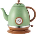 PSE303 электрический чайник объемом 1,5 л, мощностью 1500 Вт, термометр с циферблатом, кофейный чайник с гусиной шеей, быстрое закипание, вращение на 360 градусов, разделение основания, автоматическое отключение, без бисфенола А