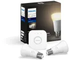 Комплект умного света Philips Hue White — 2 лампы E27 (806 Лм) + мост Hue Bridge (929001821619)