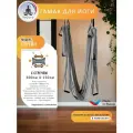 Гамак для йоги YoGuru Stretch с ручками ш. 1,5 м, спорта, фитнеса, антигравити, растяжки, для взрослых и детей
