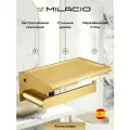 Держатель туалетной бумаги Milacio Ultra MCU.963. GD Брашированное золото