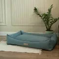 Лежанка для животных со съемным чехлом Pet's Parking, размер L 96x67, голубая