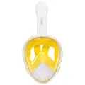 Маска для снорклинга и подводного плавания с трубкой SARGAN PLANETA OCEAN размер S-M белый/желтый