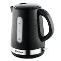 Чайник электрический Sakura 1.7 л, быстрый нагрев, черный корпус с металлическим ободком
