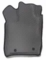 Водительский ковер для Lada Largus (2021-2025), 5-мест / Лада Ларгус. Цвет: Серый/Чёрный.