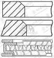 Комплект поршневых колец 08-306800-00 LADA OTOKAR PEUGEOT CITRO N SAAB BMC KAVZ SOLARIS OPEL