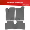 Коврики EVA (ЕВА) 3D Hyundai Elantra 4 (HD) +2 логотипа / Хендай Элантра (НД) (2006-2011)