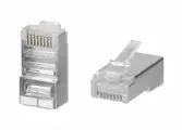 Коннектор WRline (WR-8P8C-5E-SH) FTP кат.5E RJ45 прозрачный (упак:100шт)
